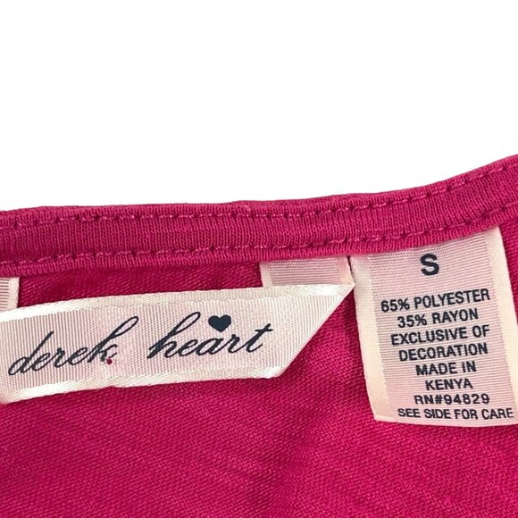 derek heart Small Pink One Shoulder Body Con Top 17j - Picture 7 of 10